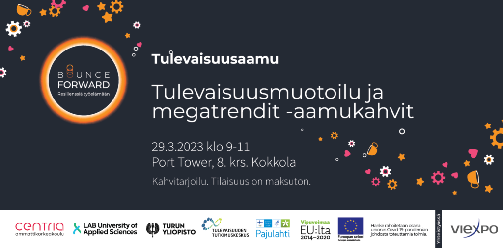 Tulevaisuusmuotoilu Ja Megatrendit -tulevaisuusaamukahvit 29.3. – –