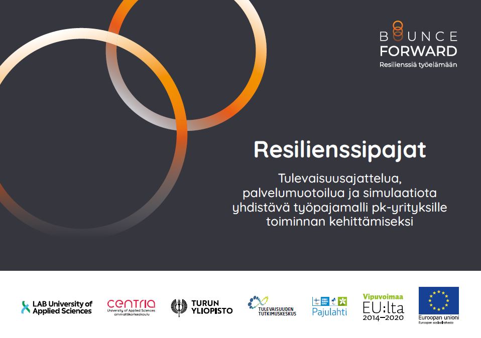 Resilienssipajat - Tulevaisuusajattelua, palvelumuotoilua ja simulaatiota yhdistävä työpajamalli pk-yrityksille toiminnan kehittämiseksi